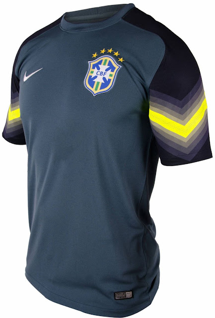 ブラジル代表 2014年W杯ユニフォーム-アウェイ-GK-Nike