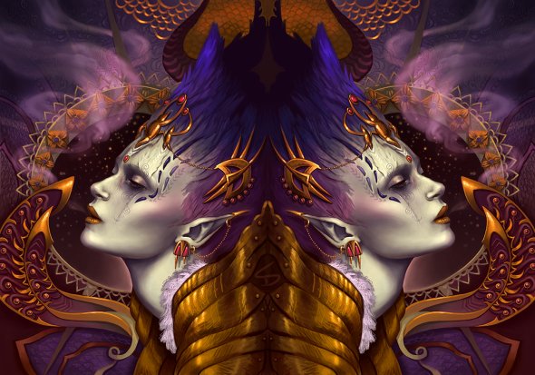 Sara Diesel arte ilustrações fantasia mulheres surreal deviantart