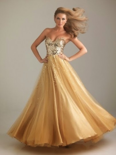 Paillette Sweetheart Floor-length Tulle Prom Dress