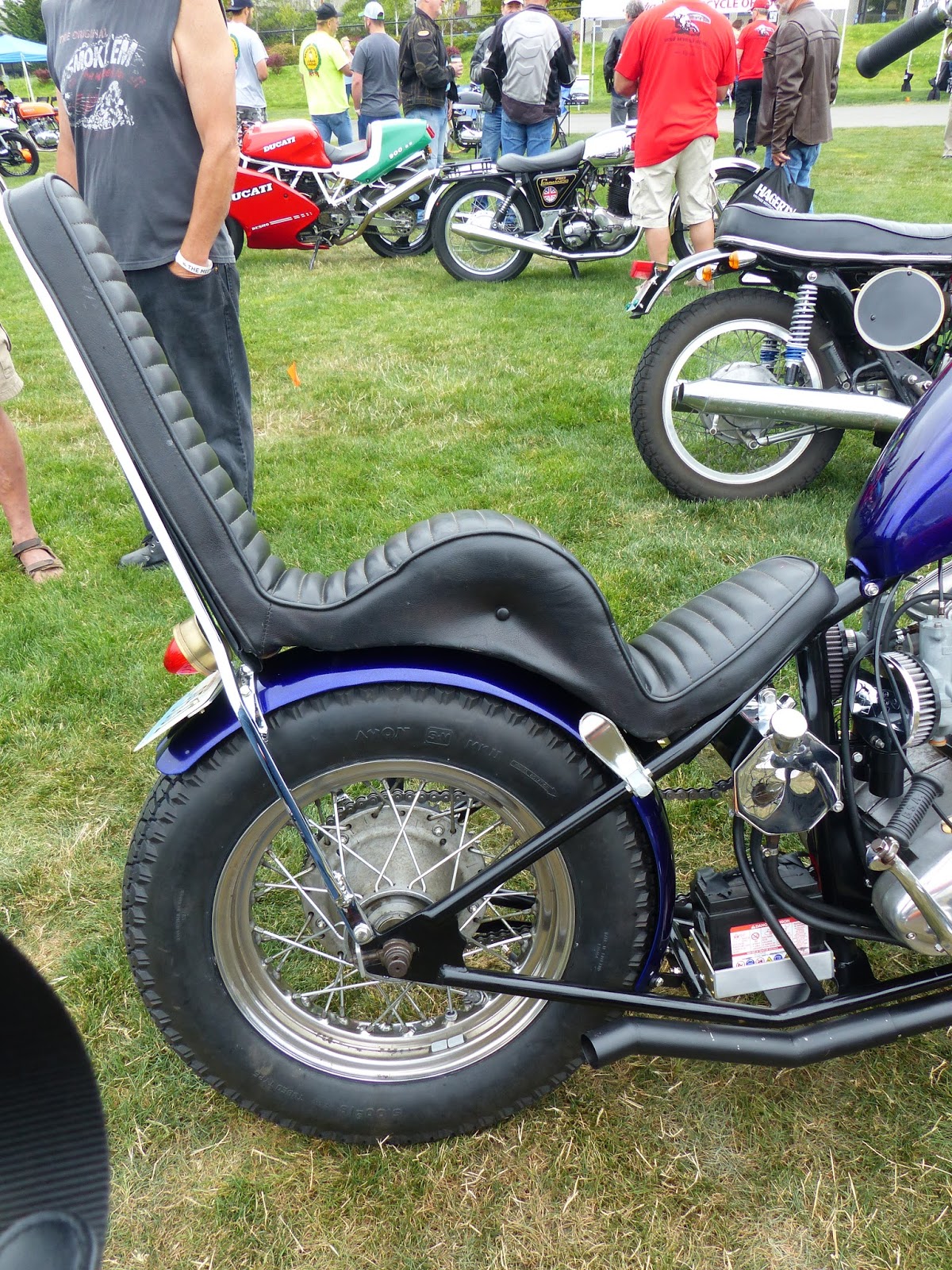 OldMotoDude 1970 BSA A65 Chopper on display at 2016 "The Meet