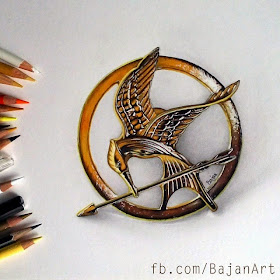 05-Mockingjay-The-Hunger-Games-Łukasz-Andrzejczak-Colored-Pencil-WIP-Drawings-www-designstack-co