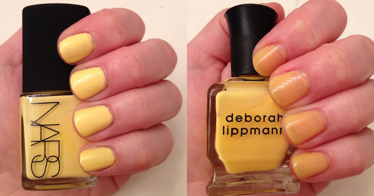 The Beauty of Life: Yellow Nail Polish Comparison Swatches: NARS 15 ...