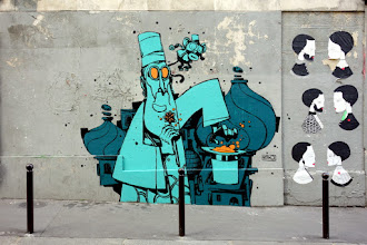 Sunday Street Art : Retro - rue Jean-Baptiste Dumay - Paris 20