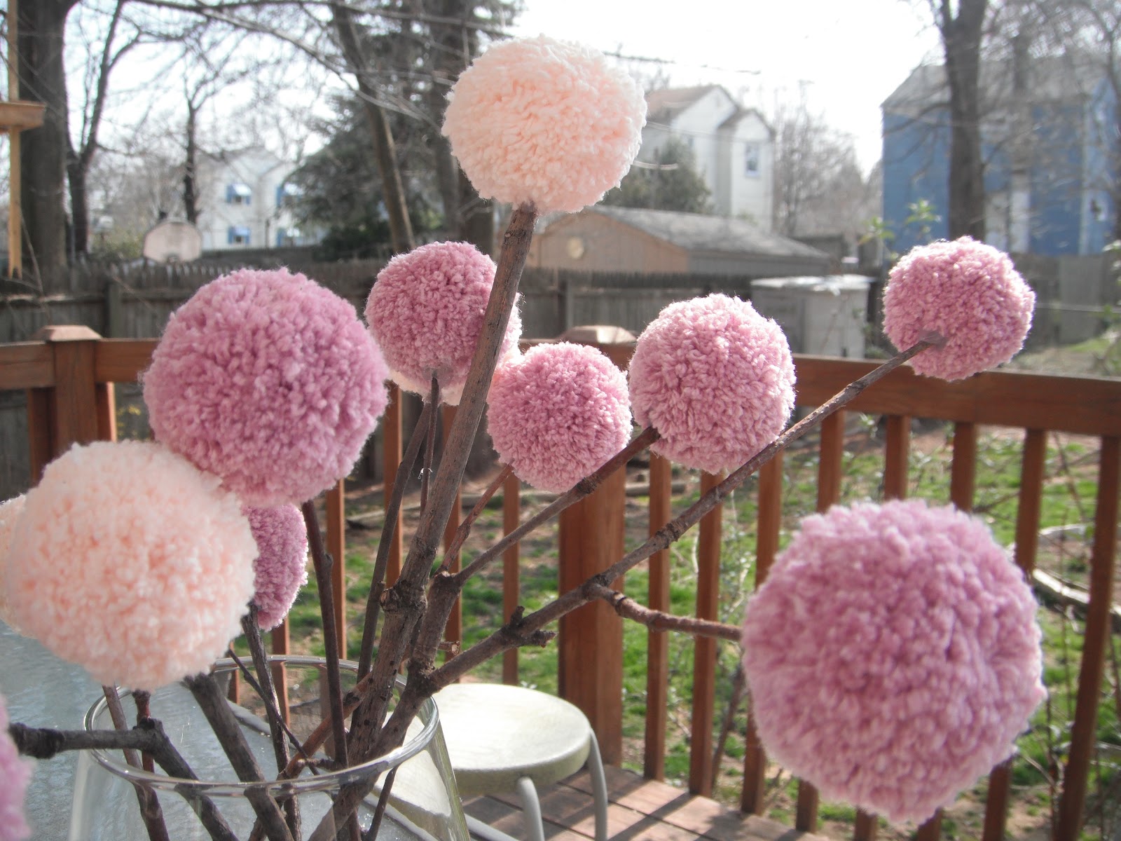 cherishables Spring Pom Pom Centerpiece