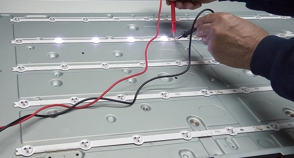 leds del backlight en un tv led lg 42ln5700