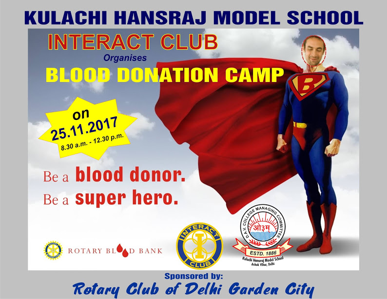 Interact Club @KHMS: Blood Donation Camp , 25th November 2017