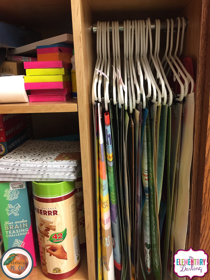 The Primary Peach: How to Organize your Classroom Posters