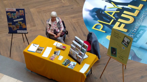 author table at Colonie Mall