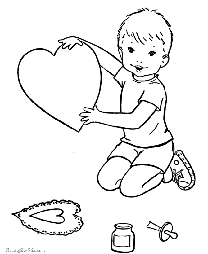 valentine coloring pages hearts and flowers - photo #50