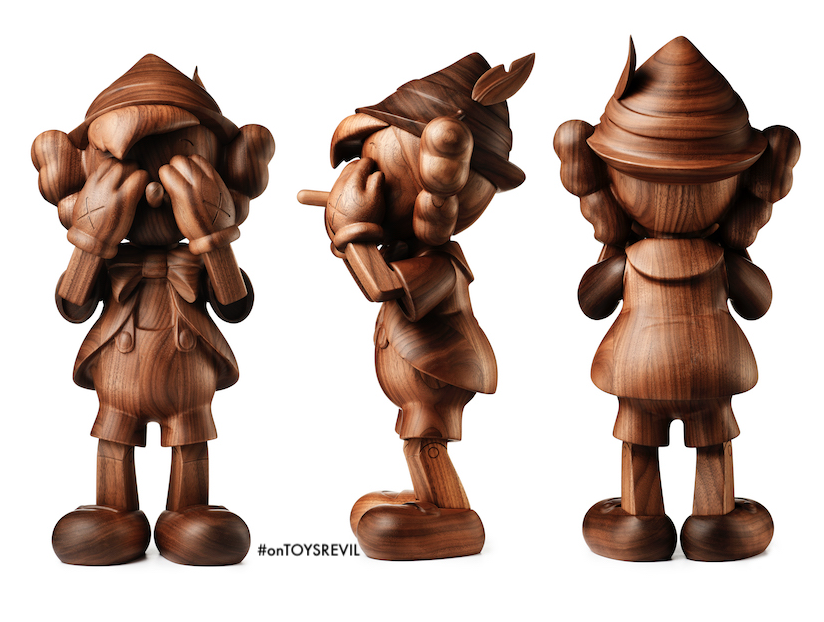 PINOCCHIO by KAWS in Wood (by Karimoku) for Lottery Sale starting April 28