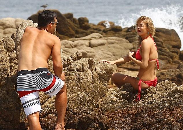 LeAnn Rimes shows off her ripped figure in a two-piece Bikini