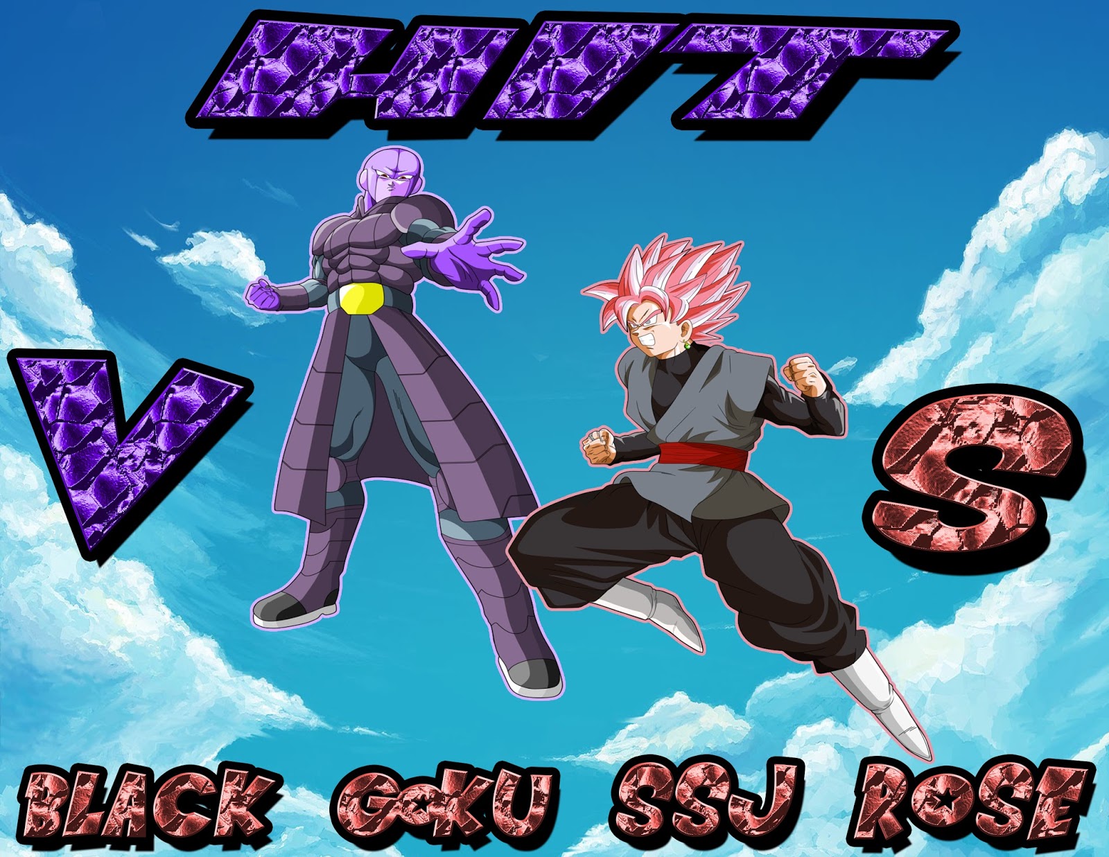 Dragon Ball Z Mix Matches Black Goku Ssj Rose Vs Hit