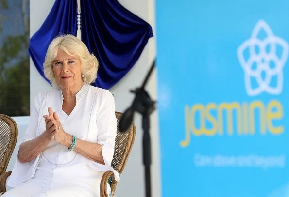 The Duchess of Cornwall visited Jasmine Villa Hospice in Grand Cayman.Jasmine Hospice is a not-for-profit organisation