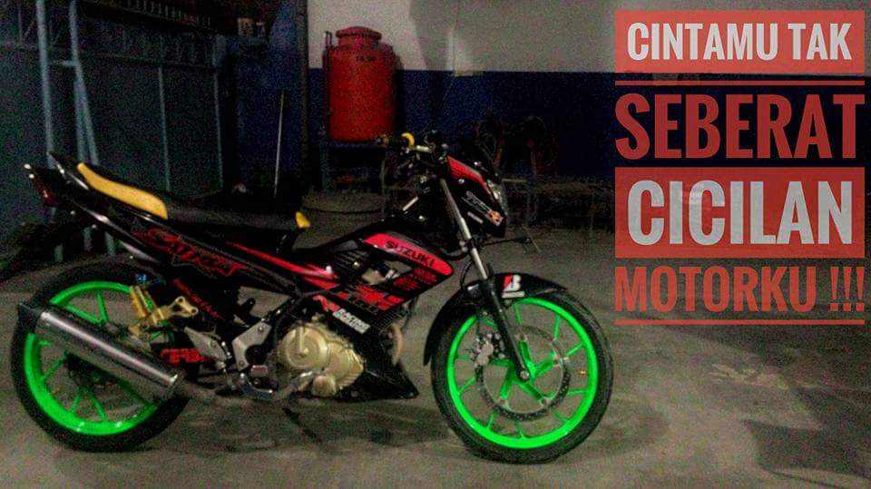 Kumpulan Kata-kata di Gambar Motor Satria Fu Lucu, Romantis, Sampai