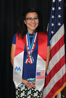 image of female veteran student graduate