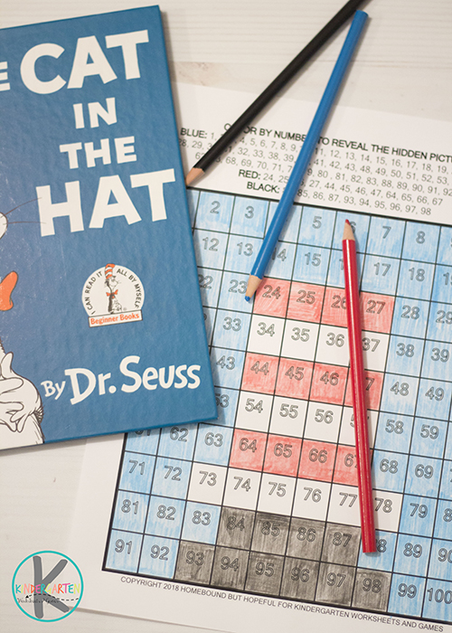 Kindergarten Worksheets and Games: FREE Cat in the Hat Math
