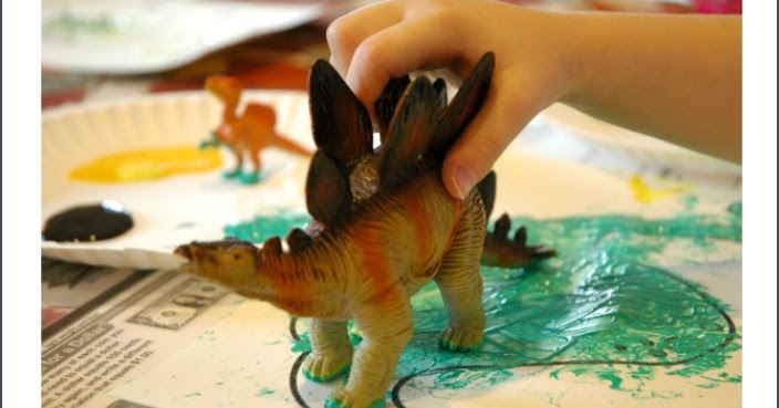 Dinosaur Theme- Weekly Home Preschool | What Can We Do With Paper And Glue