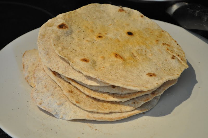 What vegetarians eat Veggie Mexican with Home Made Tortillas