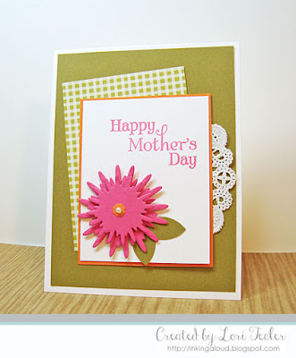 Happy Mother's Day card-designed by Lori Tecler/Inking Aloud-stamps and dies from Verve Stamps Happy Mother's Day card-designed by Lori Tecler/Inking Aloud-stamps and dies from Verve Stamps