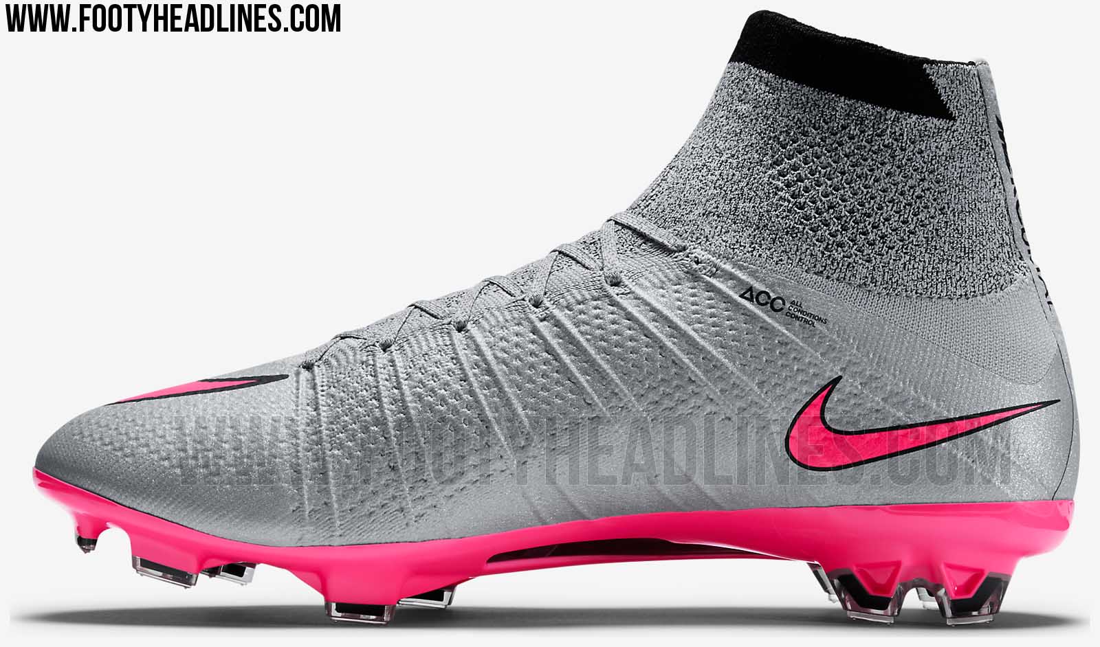 nike grey and pink football boots