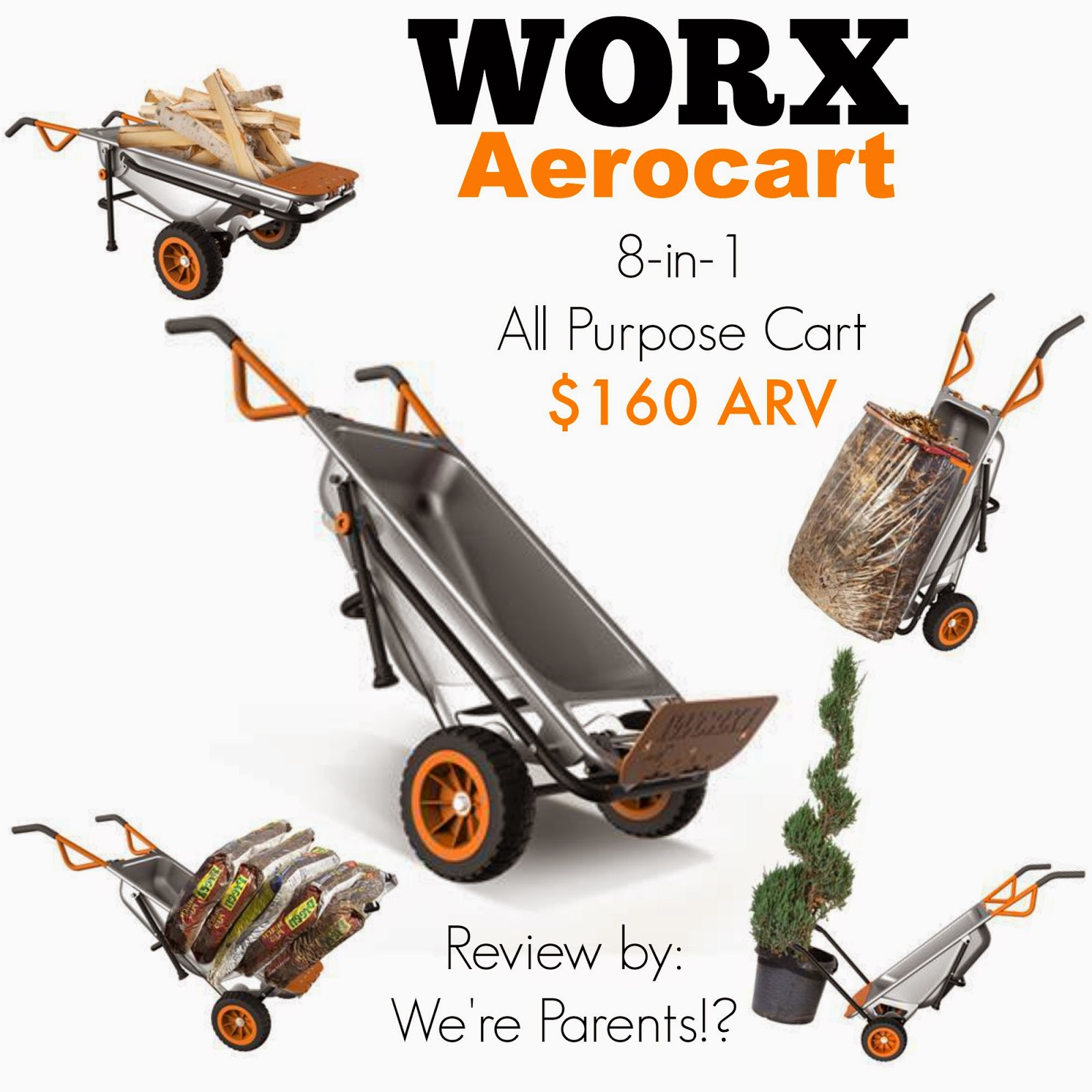 WORX Aerocart 8-in-1 Ultimate Cart Giveaway 10/20 US ~ Tales From A