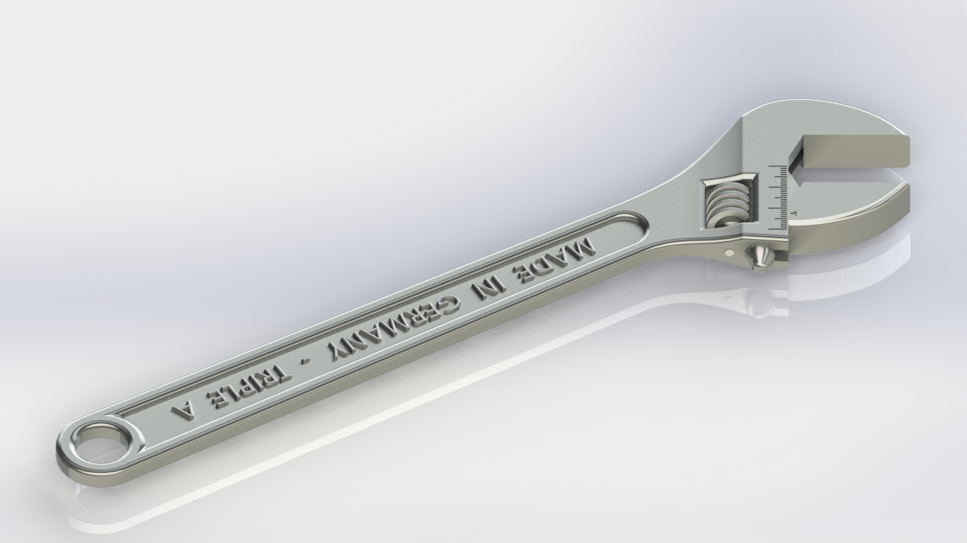 5030. Crescent Wrench || Download free 3D models