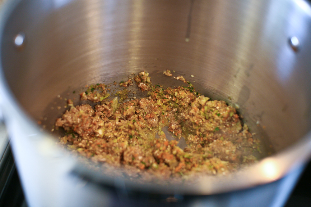 The (Ad Hoc) French Laundry Hearts of Palm with Puree of Marrow Beans