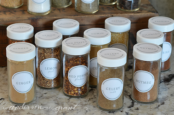 Free Printable Spice Jar Labels to Organize Your Kitchen