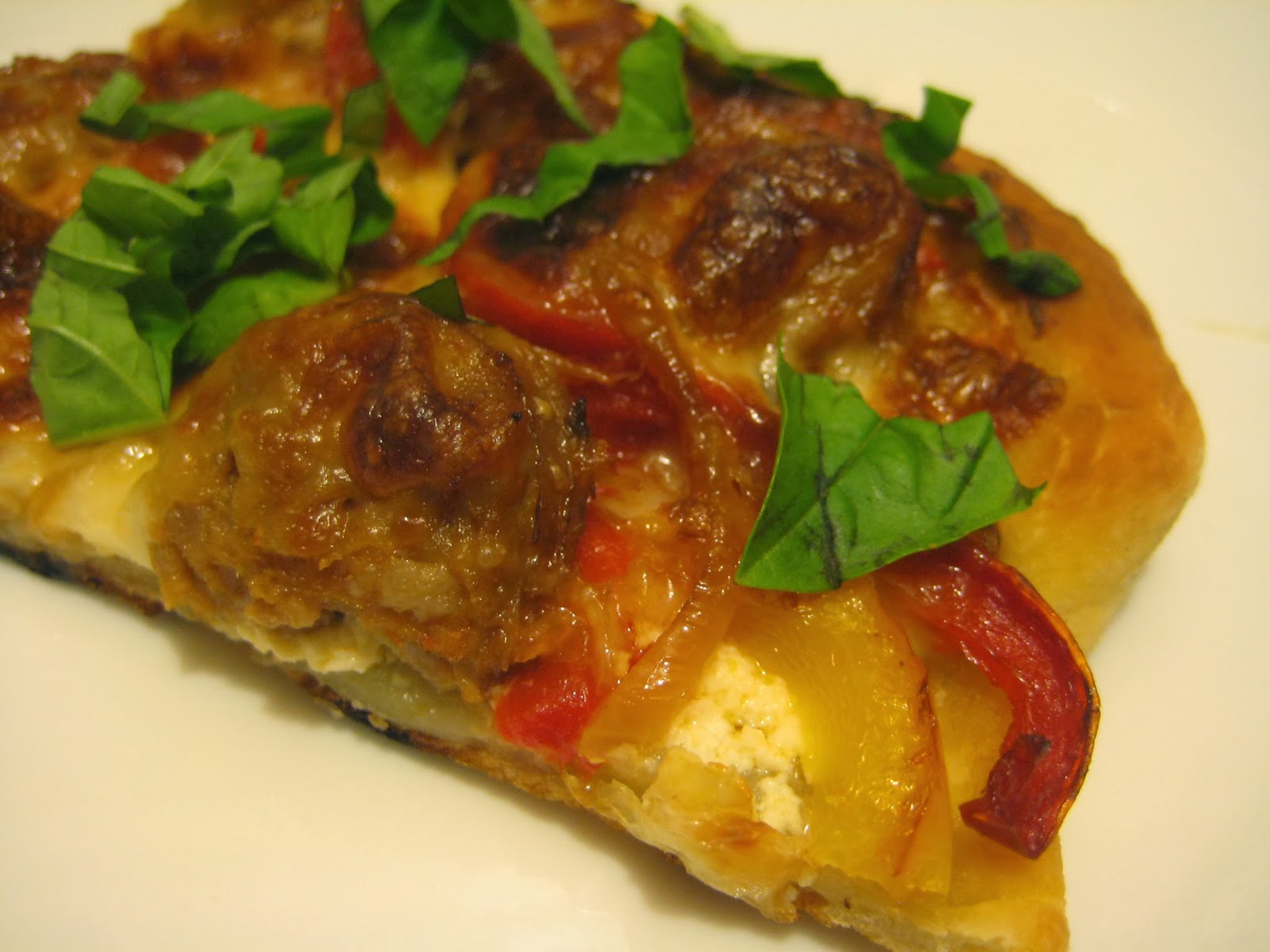 Bookcook ITALIAN SAUSAGE AND PEPPER PIZZA