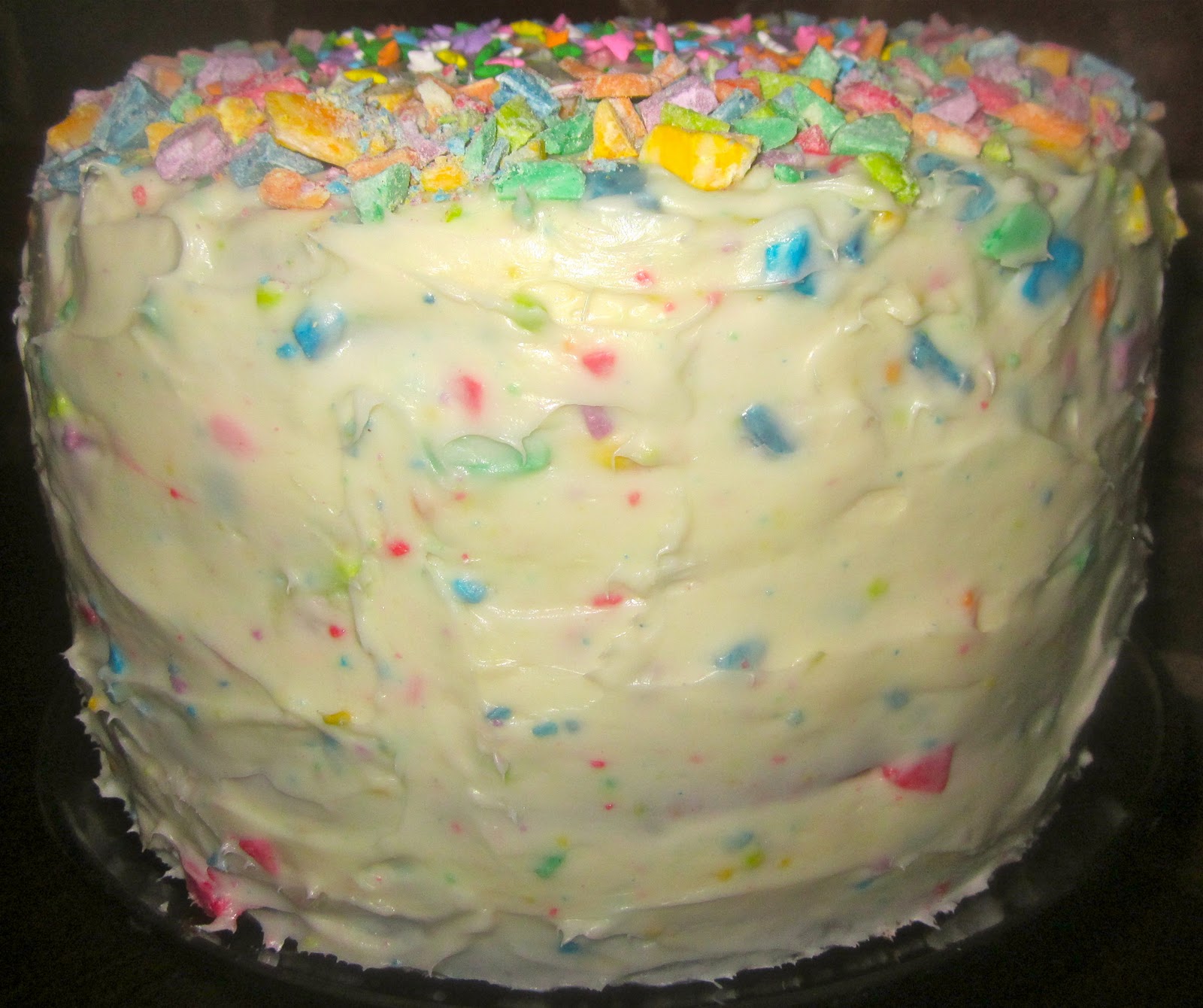 Haute + Heirloom Rainbow Chip Birthday Layer Cake