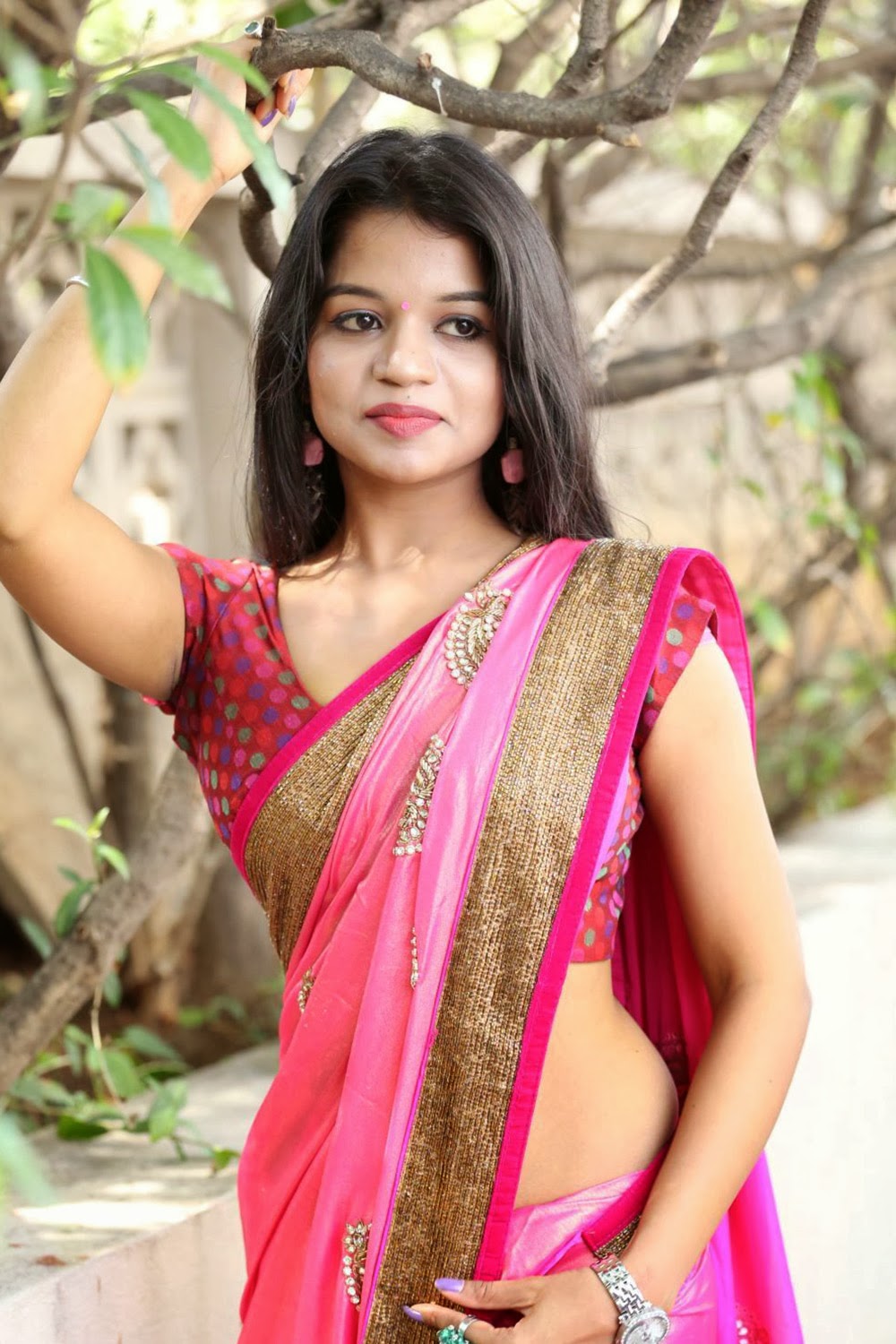Bhavya Sri Latest Hot Photos In Saree Hd Latest Tamil
