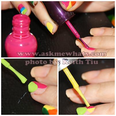 a photo of nail art tutorial