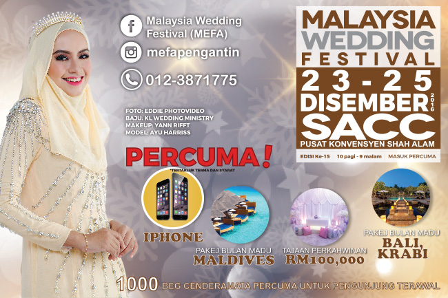5 Sebab Kenapa Perlu Hadir Ke Malaysia Wedding Festival (MEFA)