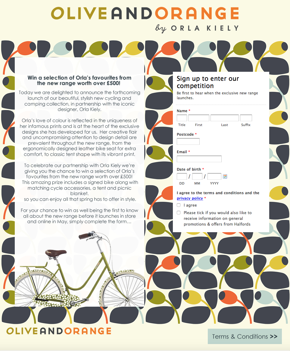 orla kiely bicycle panniers