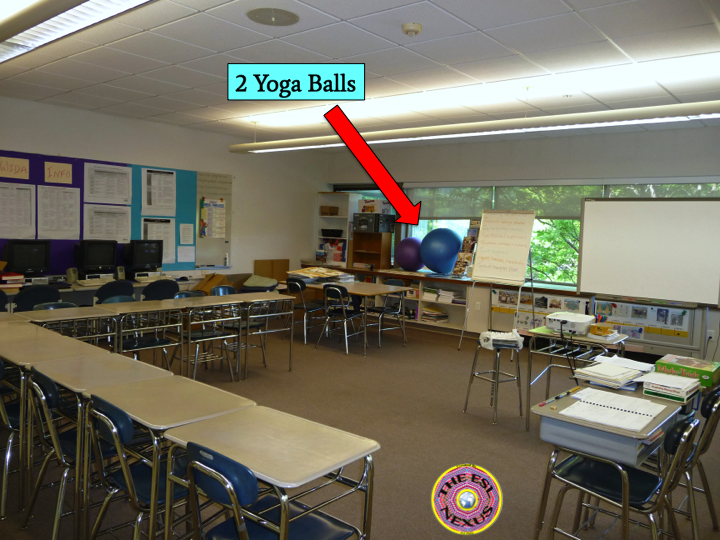 Yoga balls in middle school | The ESL Connection