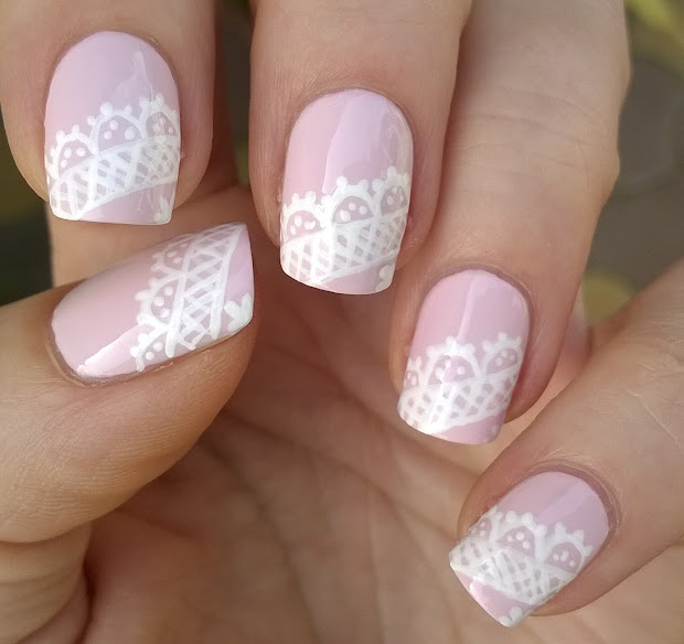 life world women lace nail art