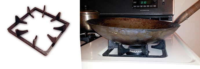 Guy Meets Wok Choosing A One Cool Piece Of Hardware That I Ve Found In My Local Asian Supermarket Is A Stove Top Grate Specifically Shaped To Accommodate Round Bottom Wok