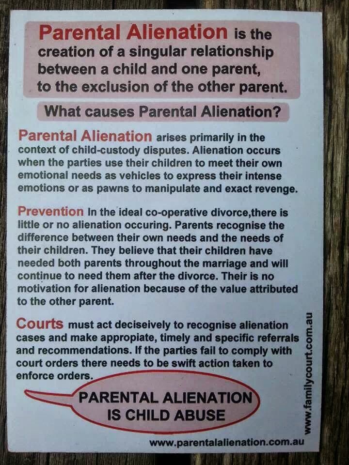 Disadvantages Of Parental Alienation