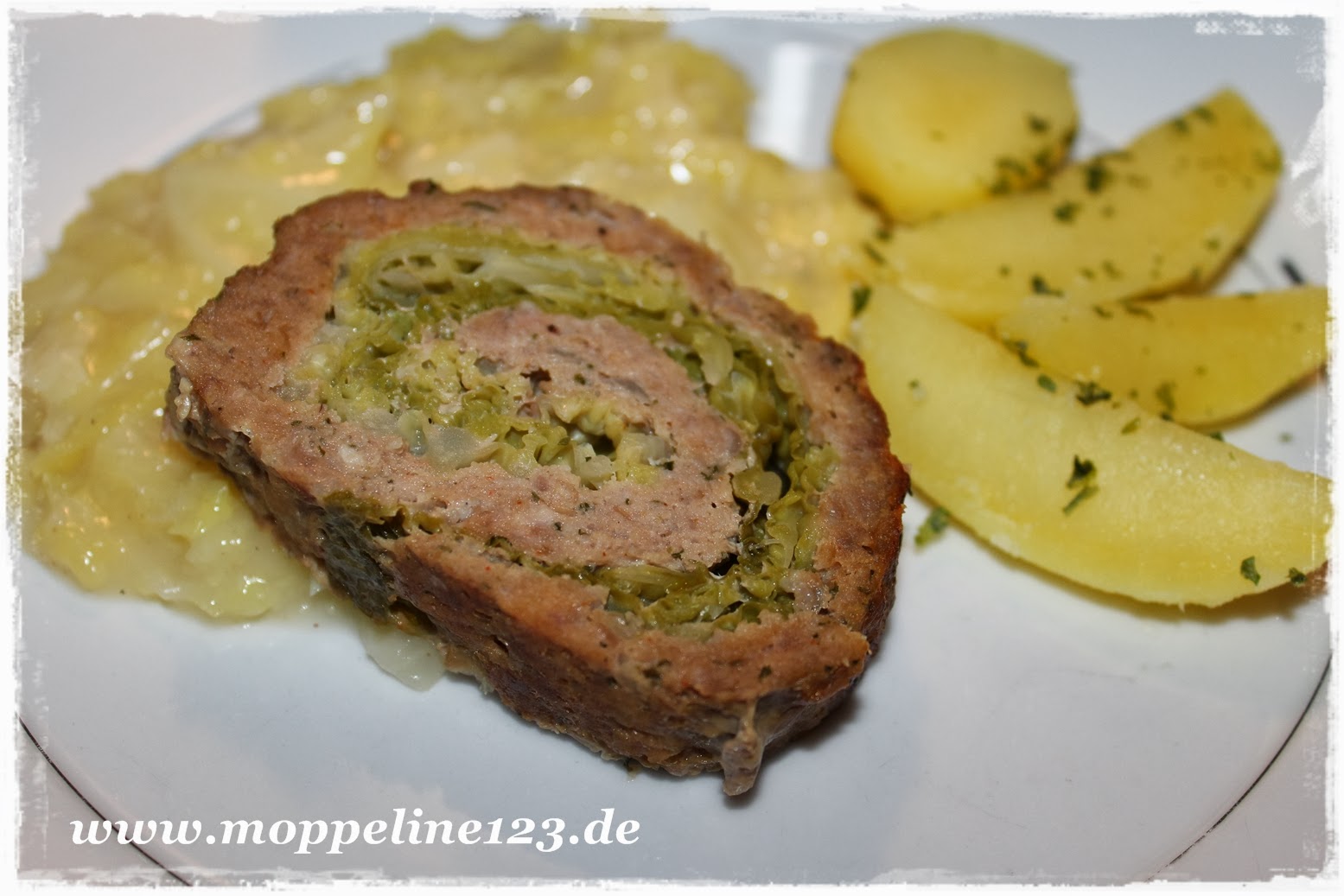 moppeline123: iglo Kochchallenge &amp;quot;Weihnachtsschmaus&amp;quot;: Wirsing-Hack-Roulade