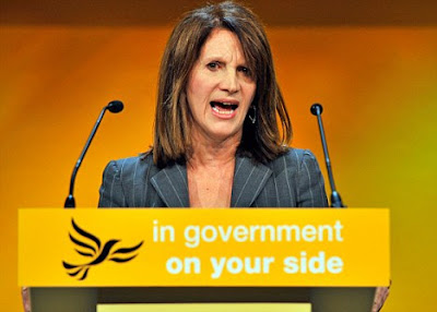 Lynne Featherstone, Anti male Bigot and feminist promoter.