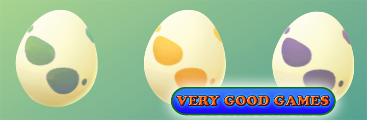 Three types of eggs in Pokemon Go game