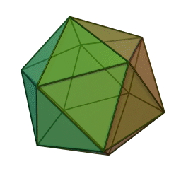 Keep it going until you have made the entire Icosahedron!