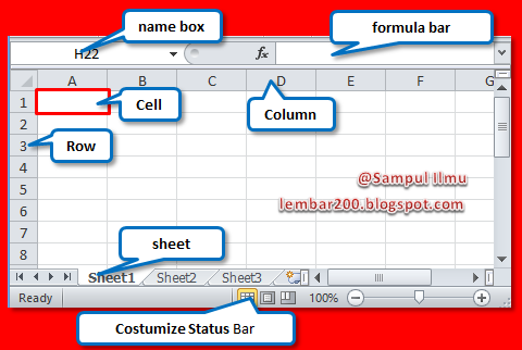 Tutorial Dasar Cara Belajar Microsoft Excel 2020 Sampul Ilmu Tutorial Dasar Cara Belajar Microsoft Excel 2020 Sampul Ilmu