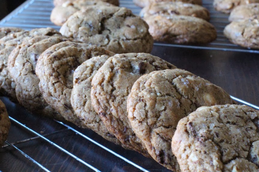 always remain awesome dark chocolate hazelnut sea salt cookies