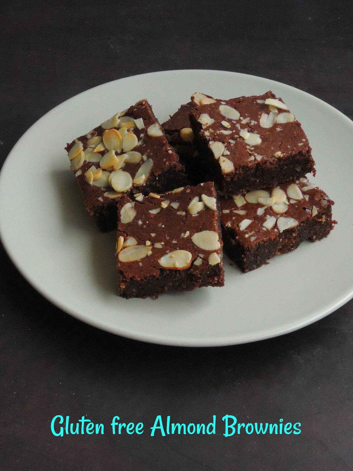 Priya's Versatile Recipes Gluten Free One Bowl Almond Brownies