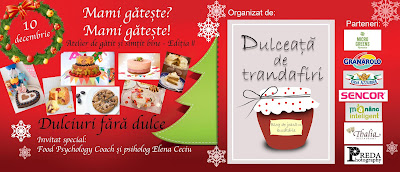 Atelier de gatit "Mami gateste? Mami gateste!" Editia II - "Dulciuri fara dulce"