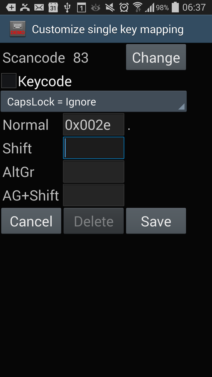 CemalTalas Android External Keyboard Helper Turkish Q Additional