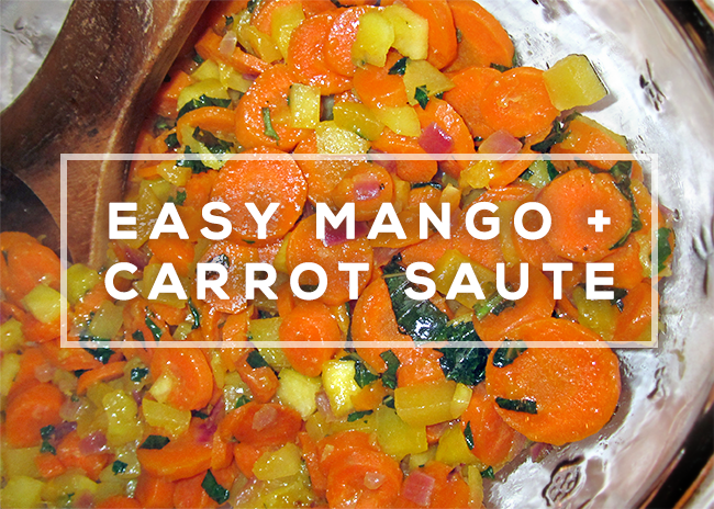 Easy Mango and Carrot Sauté (+ Baby Food Extra)