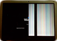 síntoma en pantalla de líneas verticales y mitad con imagen