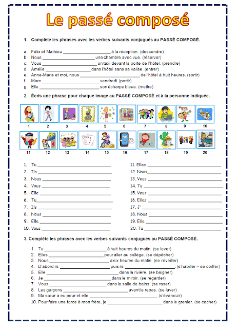 Passé Composé être Und Avoir Francuski przy kawie - język francuski: Passé composé